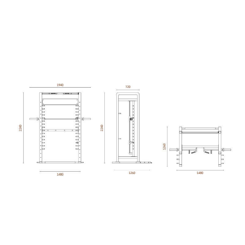 Atelier Smith Machine Power Rack — supplementary product illustration