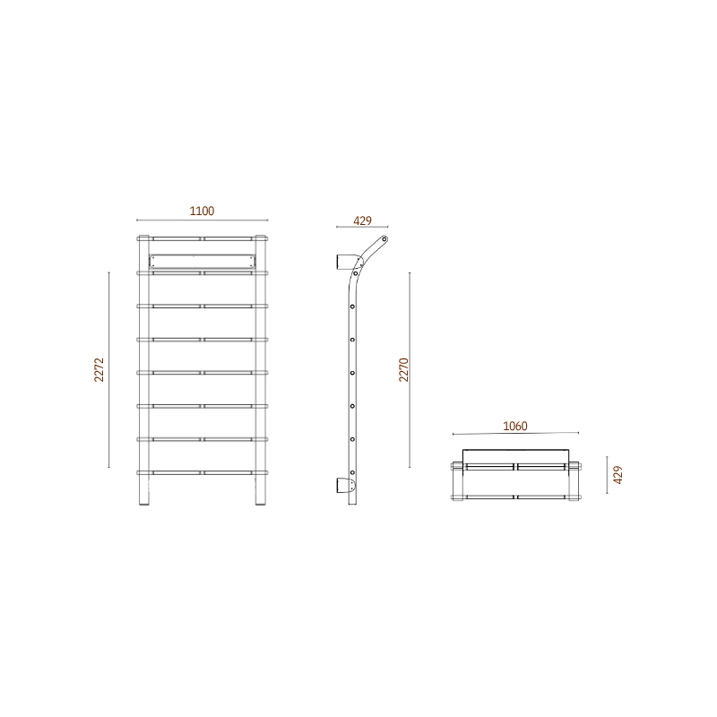 Atelier Training Wall Bars — supplementary product illustration