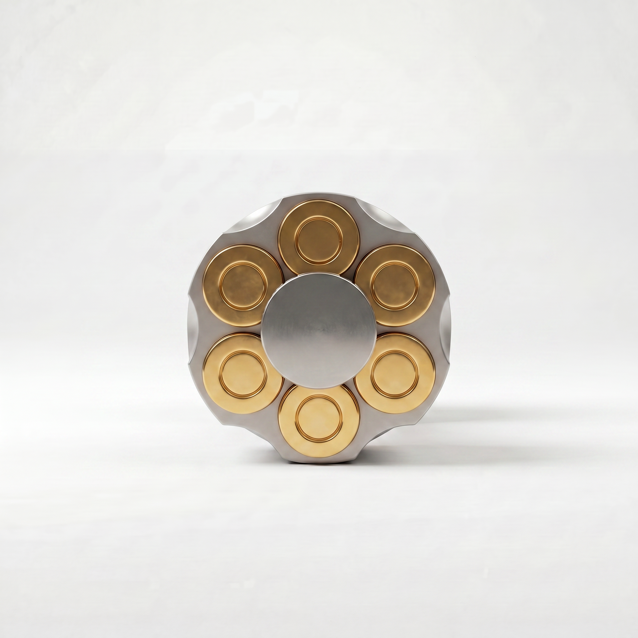 Revolver Dumbbell system, with luxurious gold cartriges and a milled base