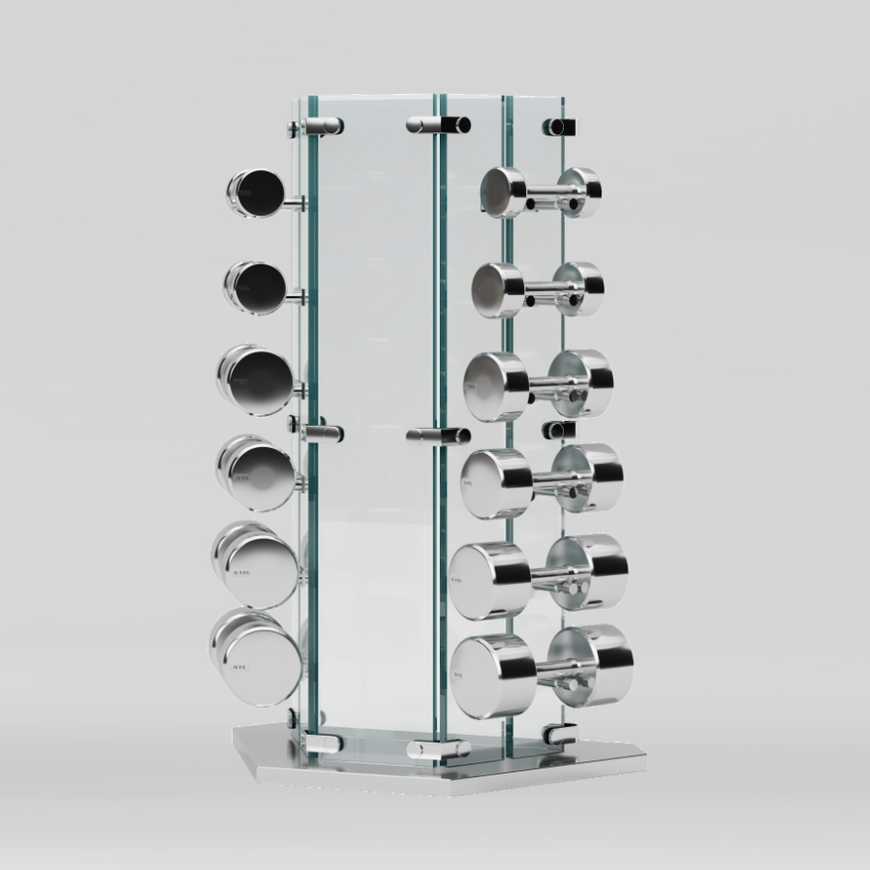 Verre Dumbbell Tower & 2.5–15 kg Set — product view