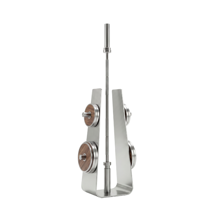 Atelier Barbell & 60 kg Weight Plate Set with Rack — product view